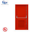 UL listed 1.2 mm galvanized Steel hollow Metal Door Fire rated Exit Door With Panic Bar